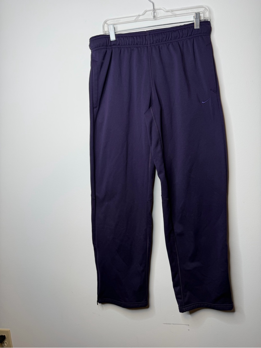 Nike Therma-FIT Purple Fleece Athletic Sweatpants Pants Large L - Picture 6 of 9